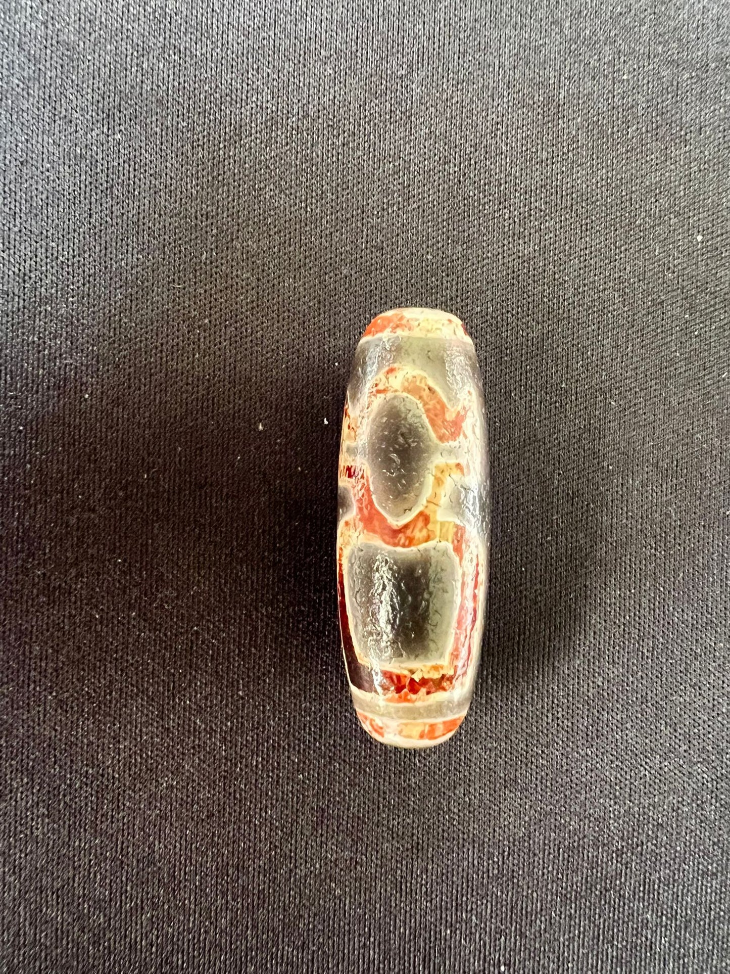 One Eye Dzi Mountain with God of Wealth (Collector Grade)